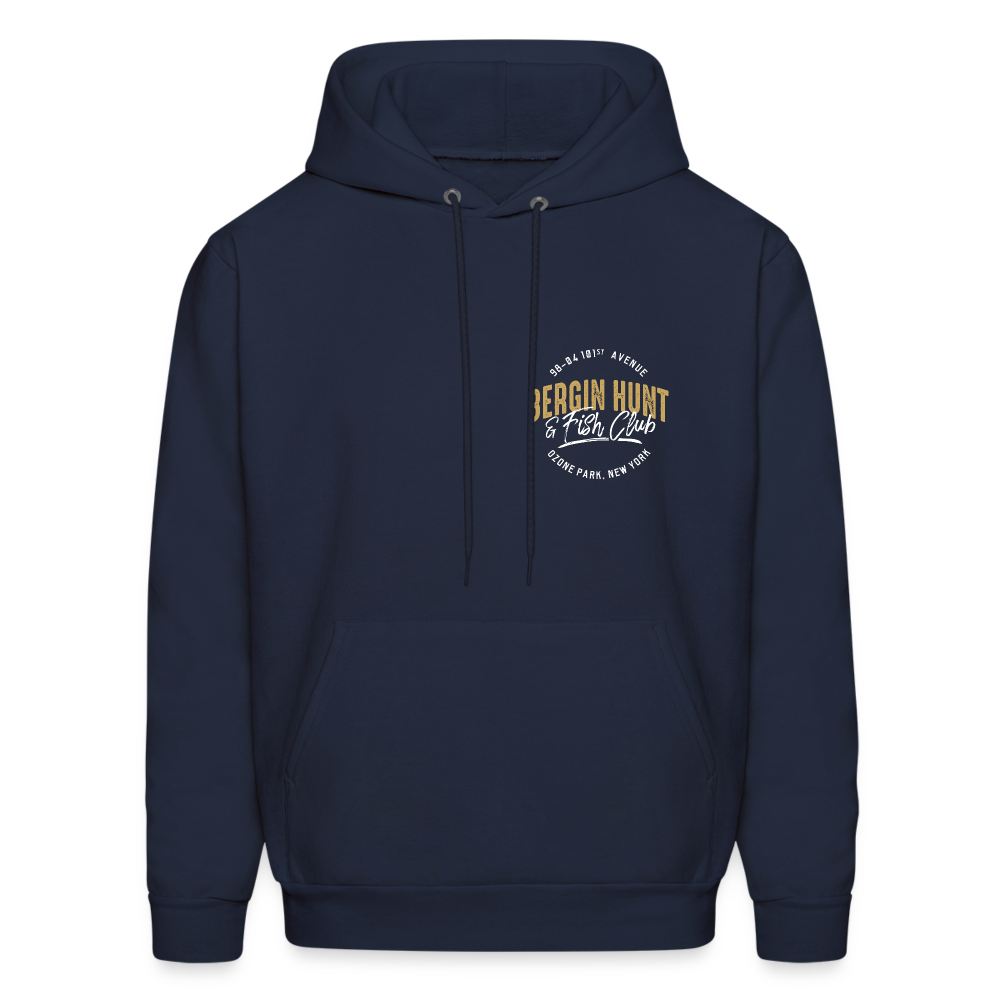 Bergin Hunt & Fish Club Hoodie (rear design) - navy