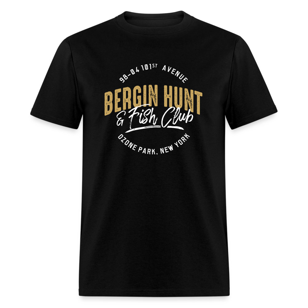 Bergin Hunt & Fish Club T-Shirt (large design) - black