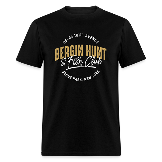 Bergin Hunt & Fish Club T-Shirt (large design) - black