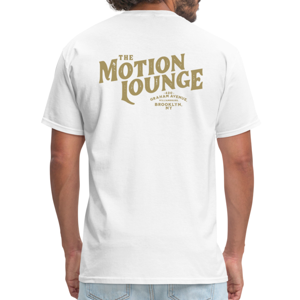 Motion Lounge T-Shirt (light color, rear design) - white