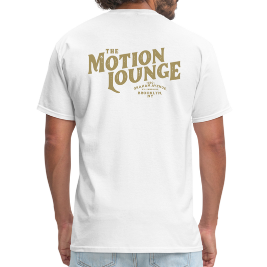 Motion Lounge T-Shirt (light color, rear design) - white