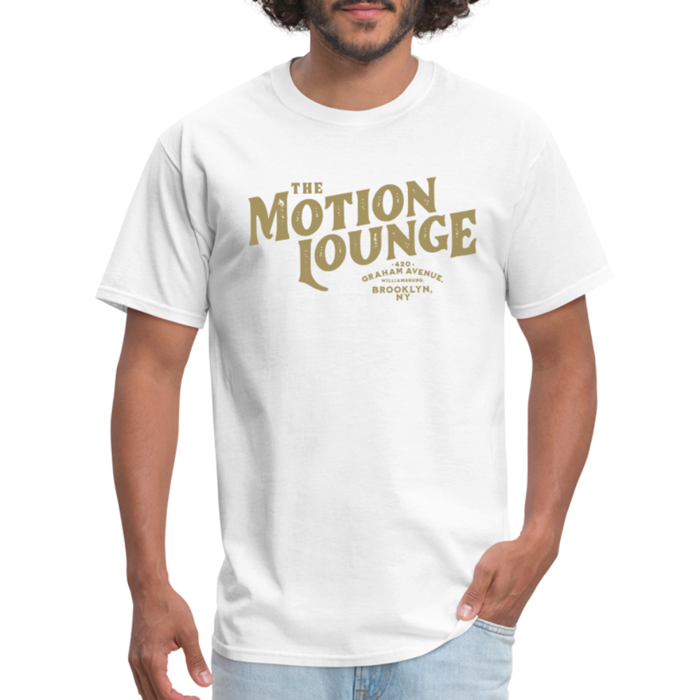 Motion Lounge T-Shirt (light color, large design) - white