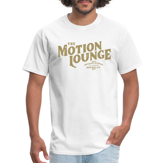 Motion Lounge T-Shirt (light color, large design) - white