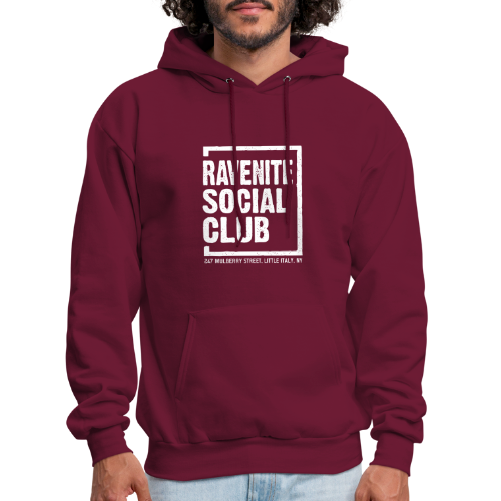 Ravenite Social Club Hoodie - burgundy