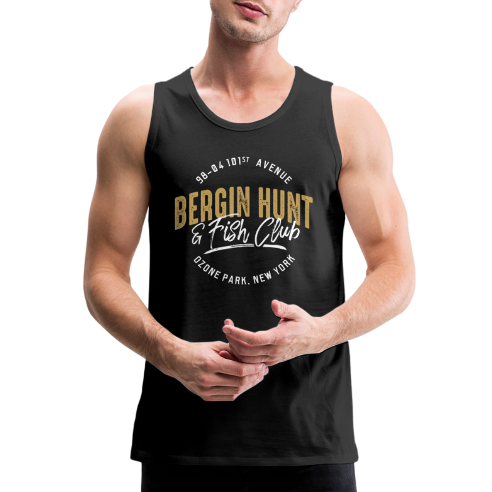 Bergin Hunt & Fish Club Tank Top - black