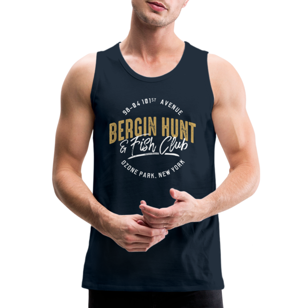 Bergin Hunt & Fish Club Tank Top - deep navy