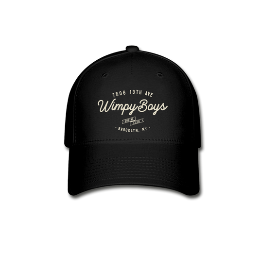 Wimpy Boys Social Club Baseball Cap - black