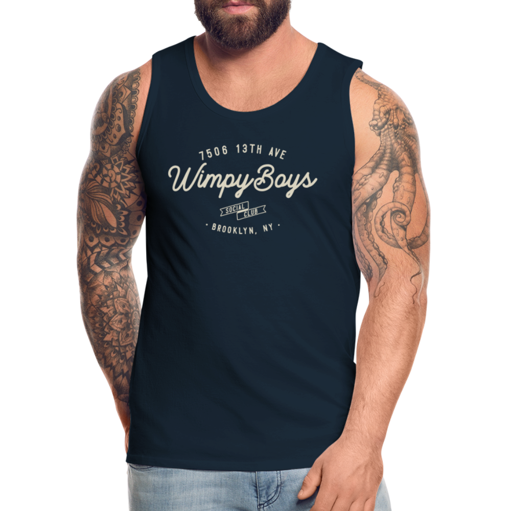 Wimpy Boys Social Club Tank Top - deep navy