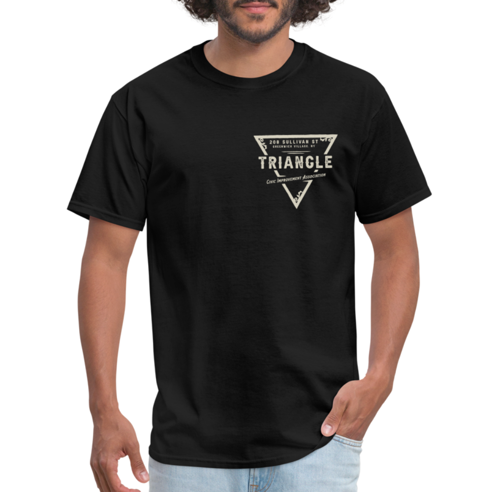 Triangle Civic Improvement Association T-Shirt (small design) - black