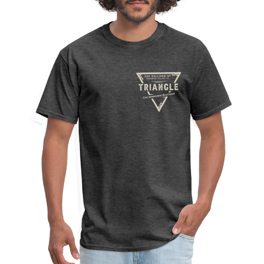 Triangle Civic Improvement Association T-Shirt (small design) - heather black