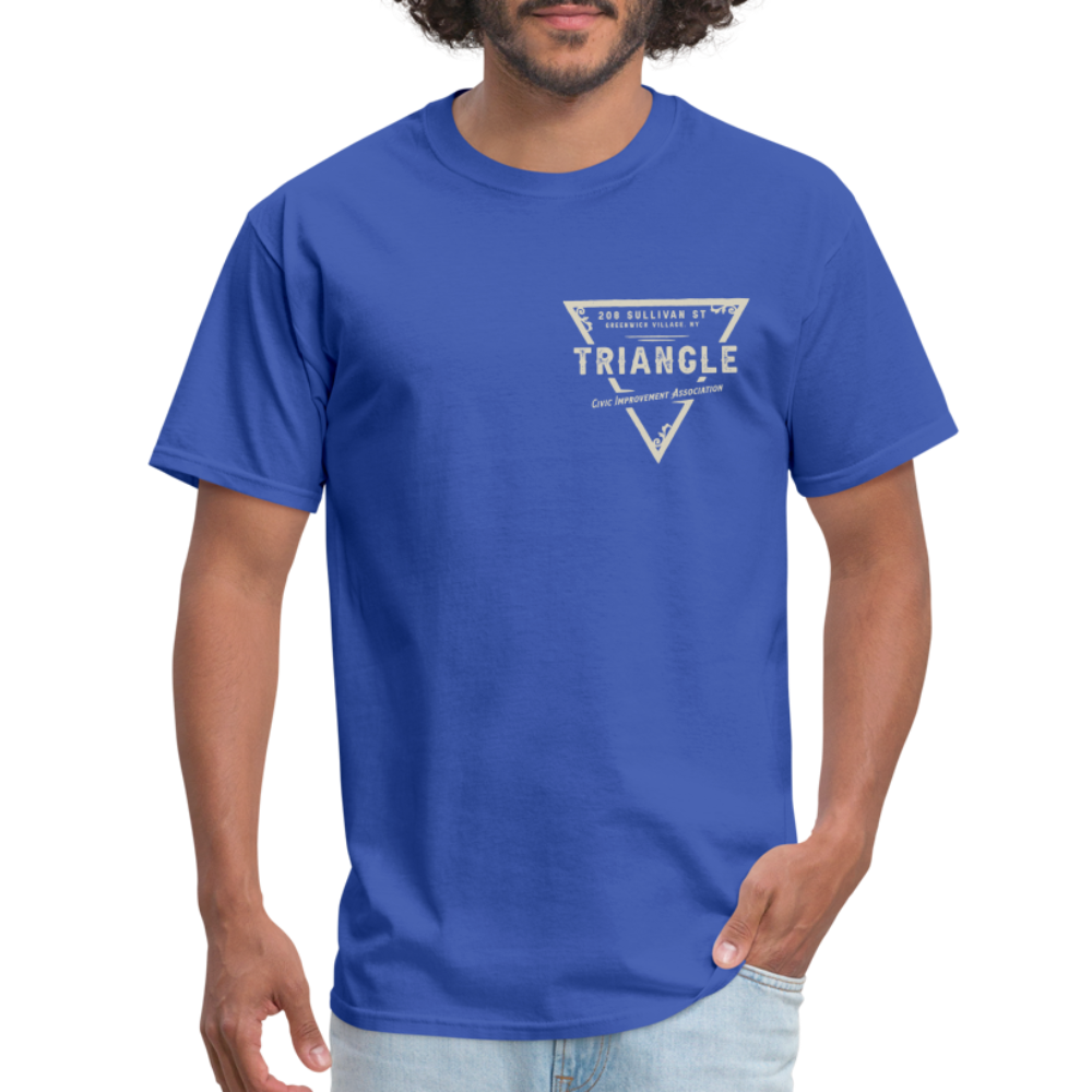 Triangle Civic Improvement Association T-Shirt (small design) - royal blue