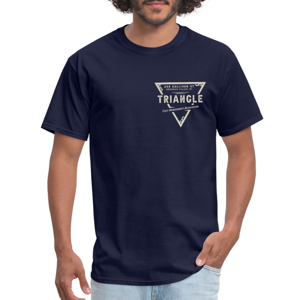 Triangle Civic Improvement Association T-Shirt (small design) - navy