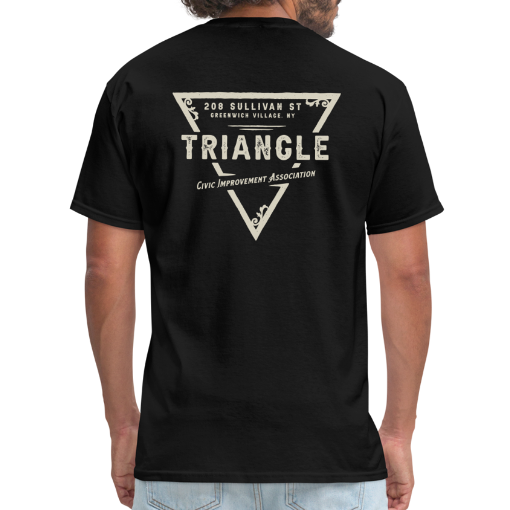 Triangle Civic Improvement Association T-Shirt (rear design) - black