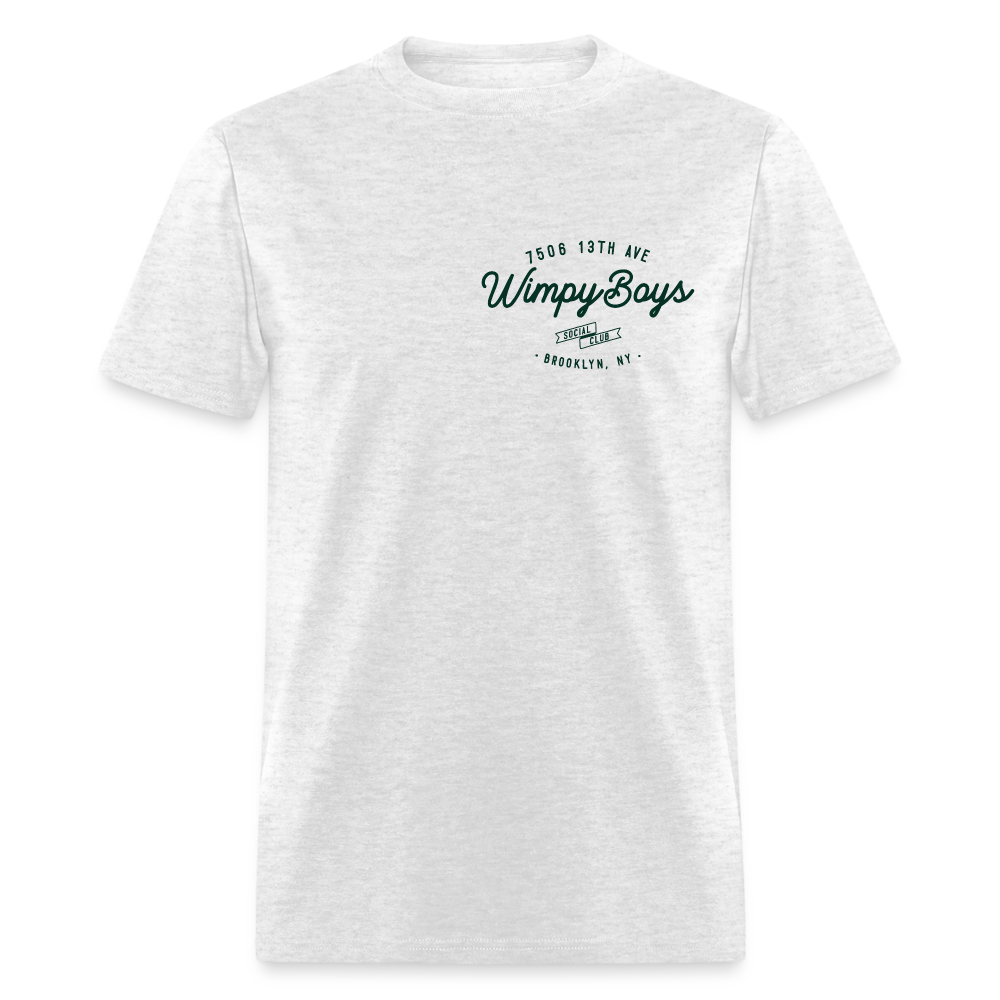 Wimpy Boys Social Club T-Shirt (light color, rear design) - light heather gray