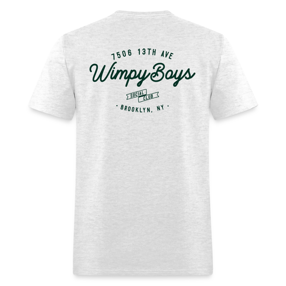 Wimpy Boys Social Club T-Shirt (light color, rear design) - light heather gray