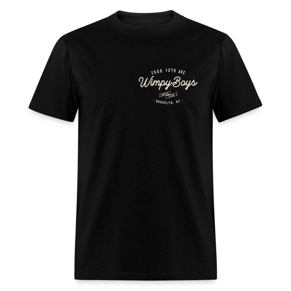 Wimpy Boys Social Club T-Shirt (dark color, rear design) - black