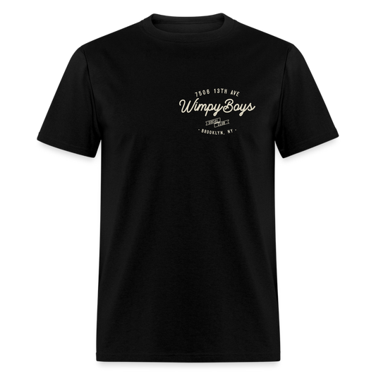 Wimpy Boys Social Club T-Shirt (dark color, rear design) - black