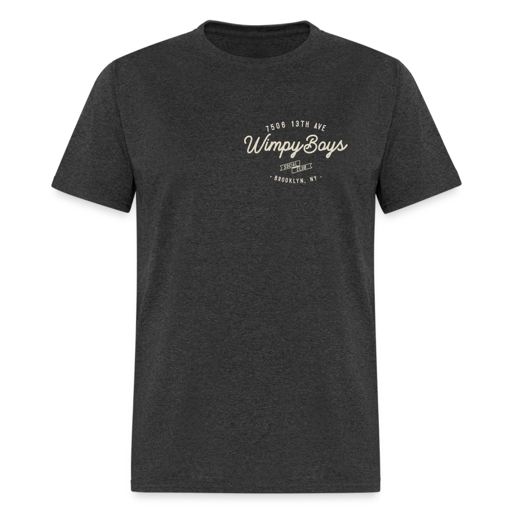 Wimpy Boys Social Club T-Shirt (dark color, rear design) - heather black