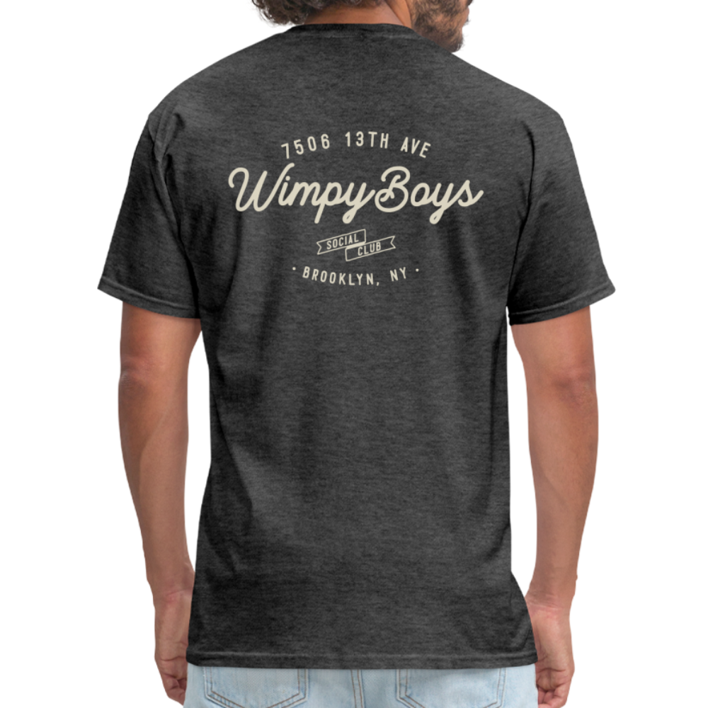 Wimpy Boys Social Club T-Shirt (dark color, rear design) - heather black