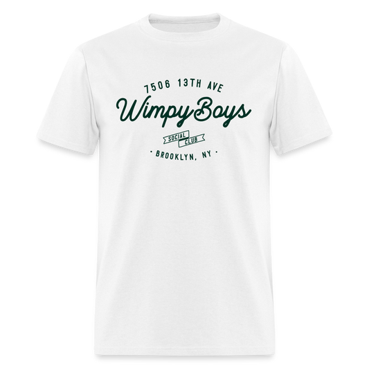 Wimpy Boys Social Club T-Shirt (light color, large design) - white