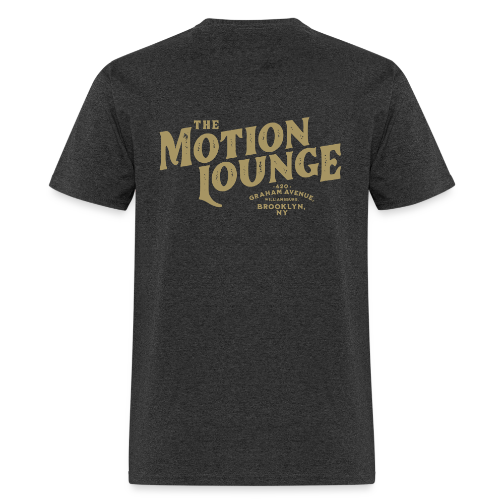 Motion Lounge T-Shirt (rear design) - heather black