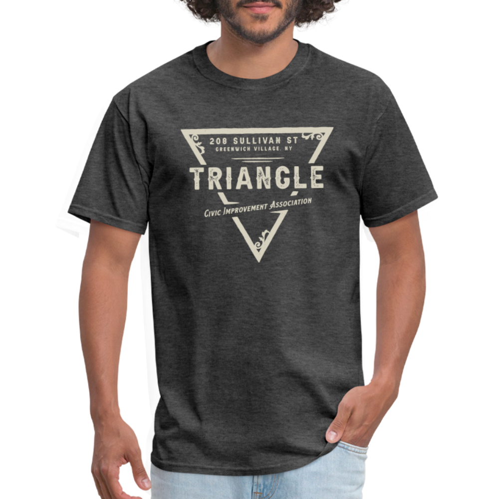 Triangle Civic Improvement Association T-Shirt (large design) - heather black