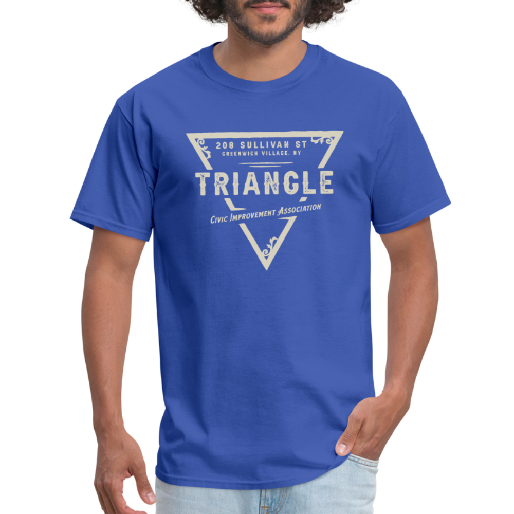 Triangle Civic Improvement Association T-Shirt (large design) - royal blue