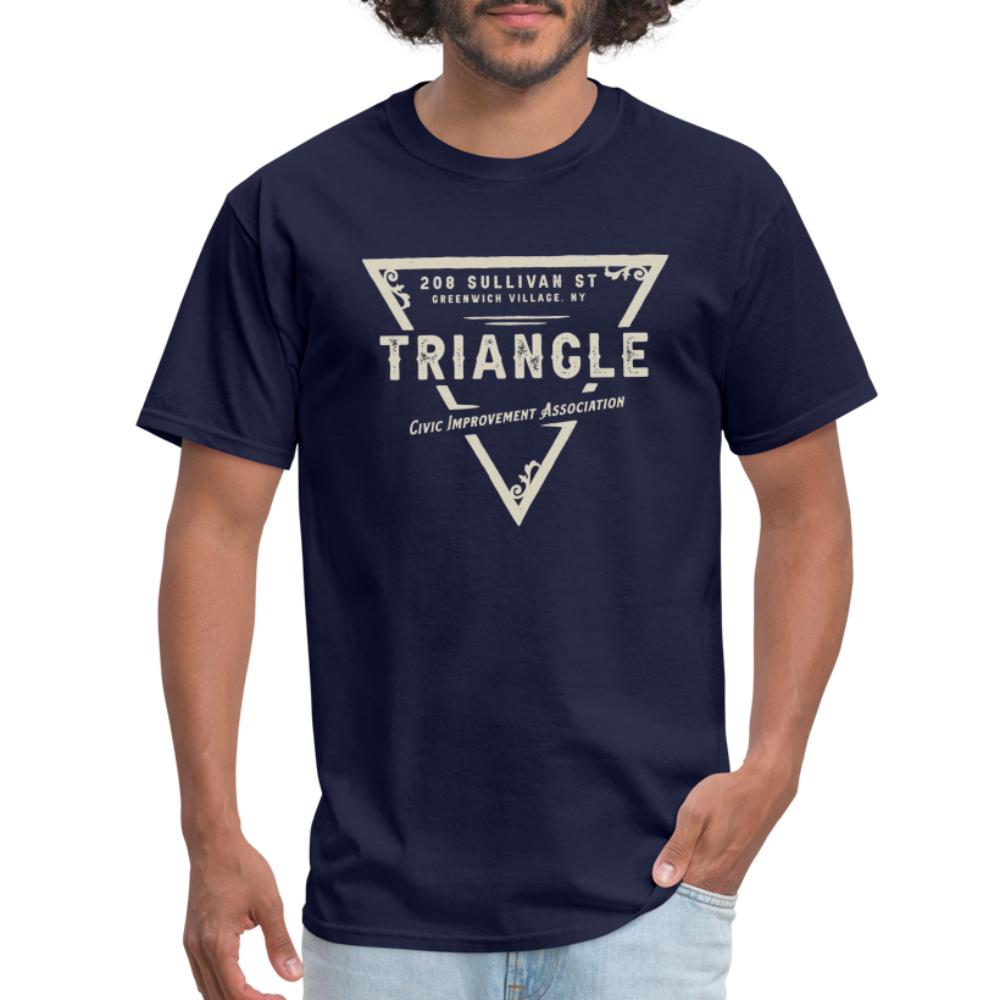 Triangle Civic Improvement Association T-Shirt (large design) - navy