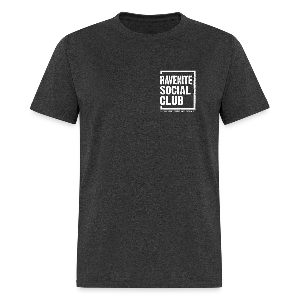 Ravenite Social Club T-Shirt (small design) - heather black