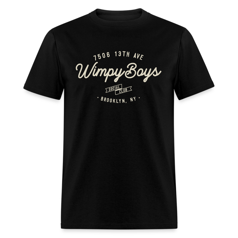 Wimpy Boys Social Club T-Shirt (large design) - black