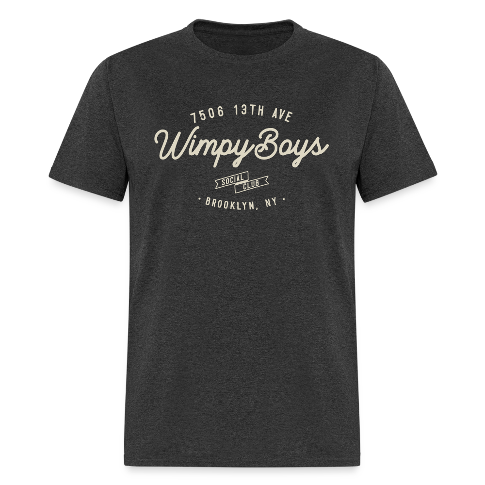 Wimpy Boys Social Club T-Shirt (large design) - heather black