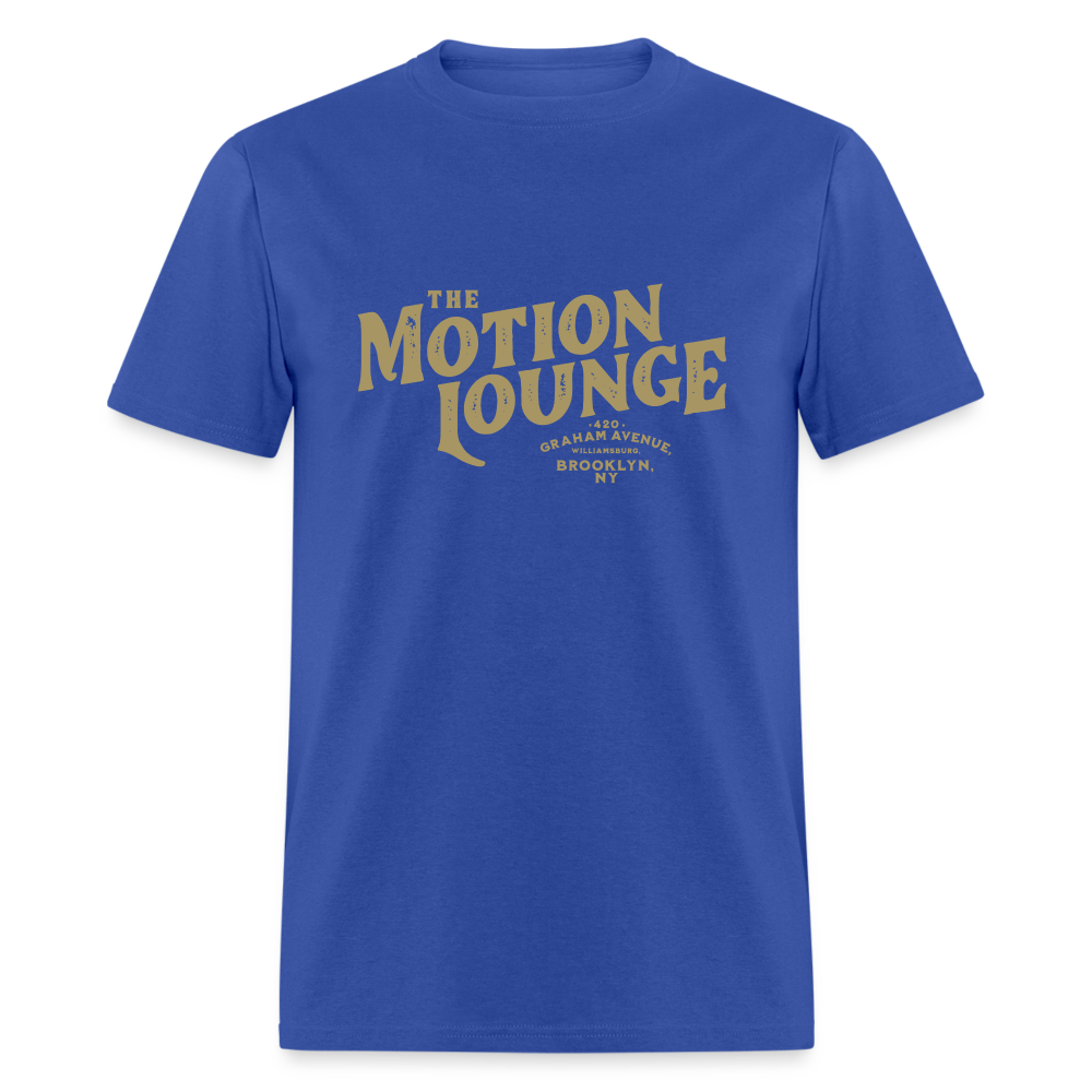 Motion Lounge T-Shirt (large design) - royal blue