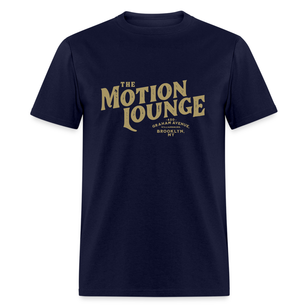 Motion Lounge T-Shirt (large design) - navy