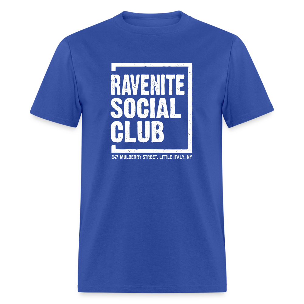 Ravenite Social Club T-Shirt (large design) - royal blue