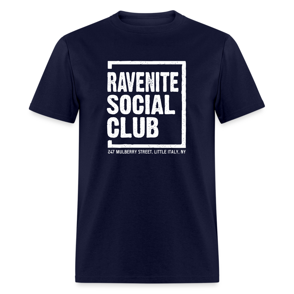 Ravenite Social Club T-Shirt (large design) - navy