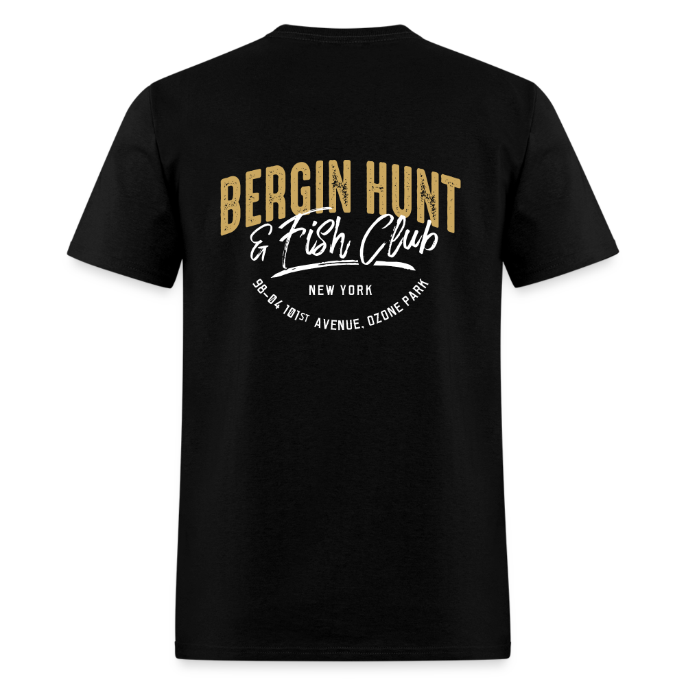 Bergin Hunt & Fish Club T-Shirt (rear design) - black