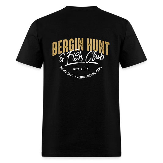 Bergin Hunt & Fish Club T-Shirt (rear design) - black