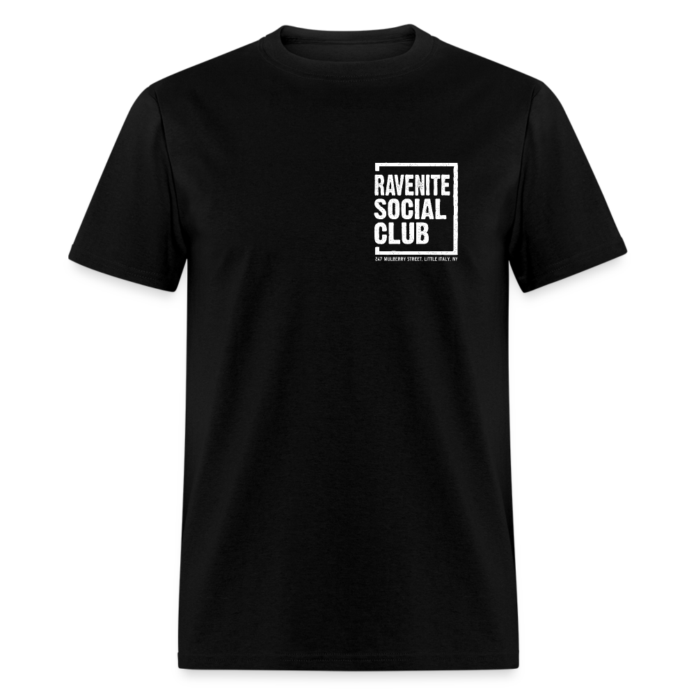 Ravenite Social Club T-Shirt (rear design) - black