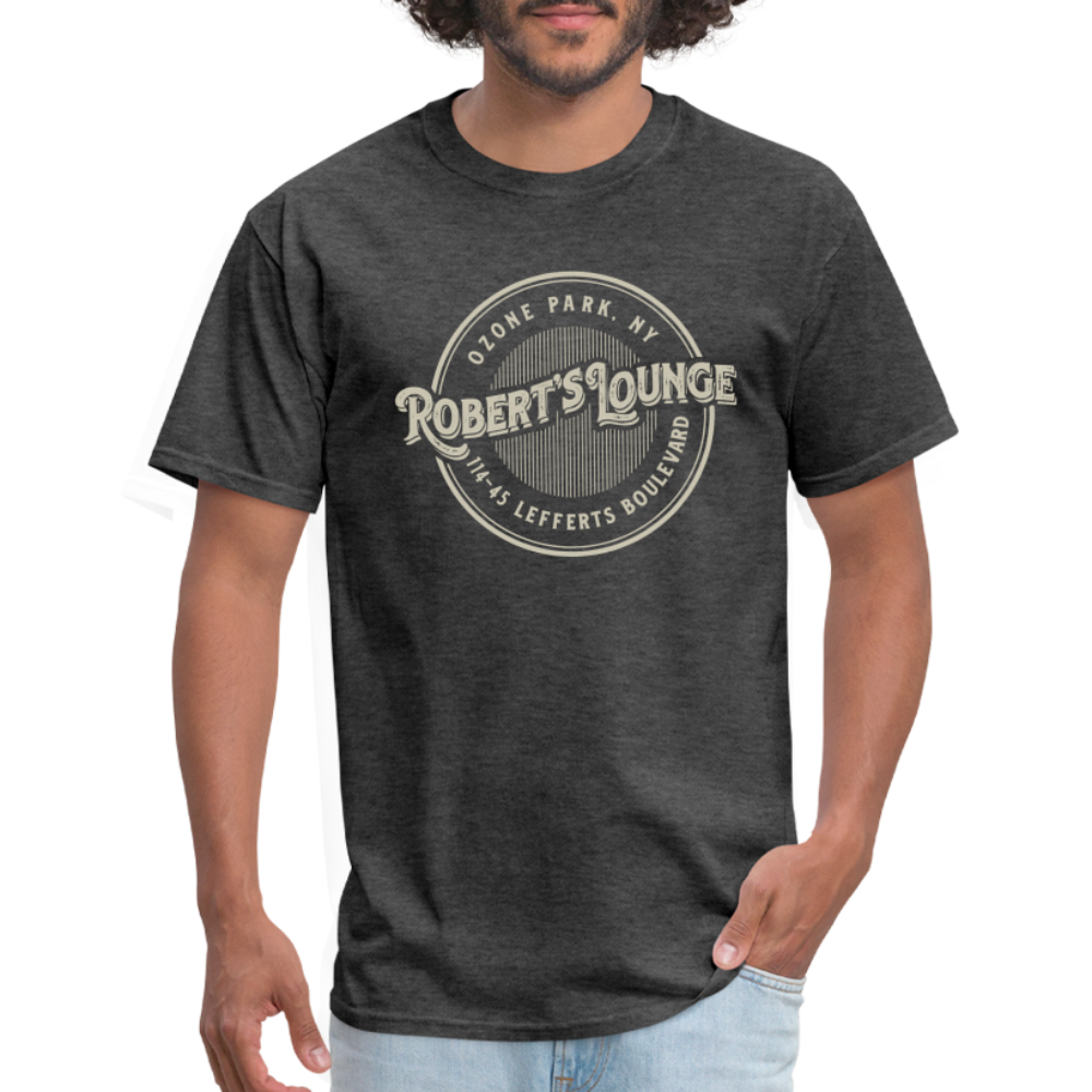 Robert's Lounge T-Shirt (large design) - heather black