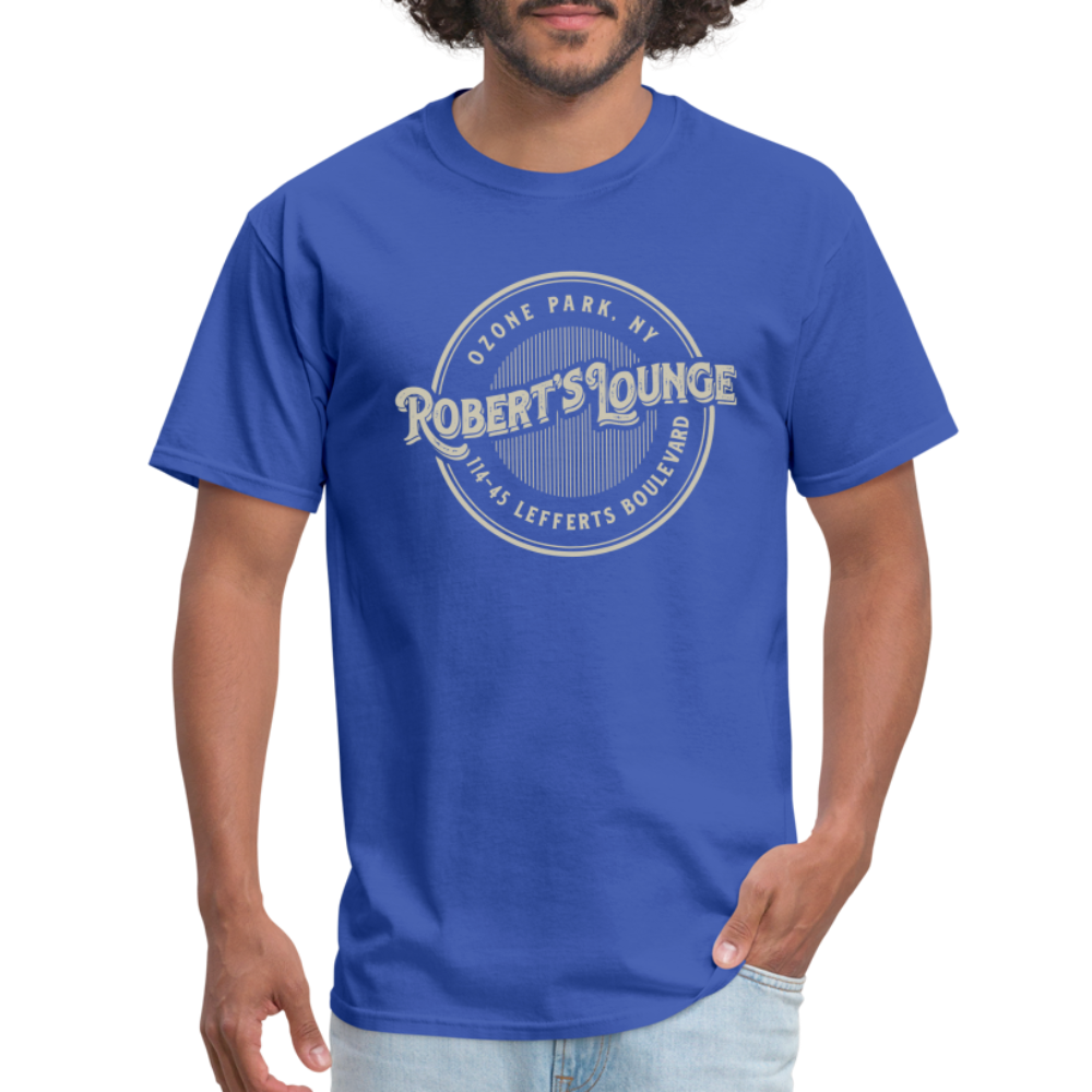 Robert's Lounge T-Shirt (large design) - royal blue