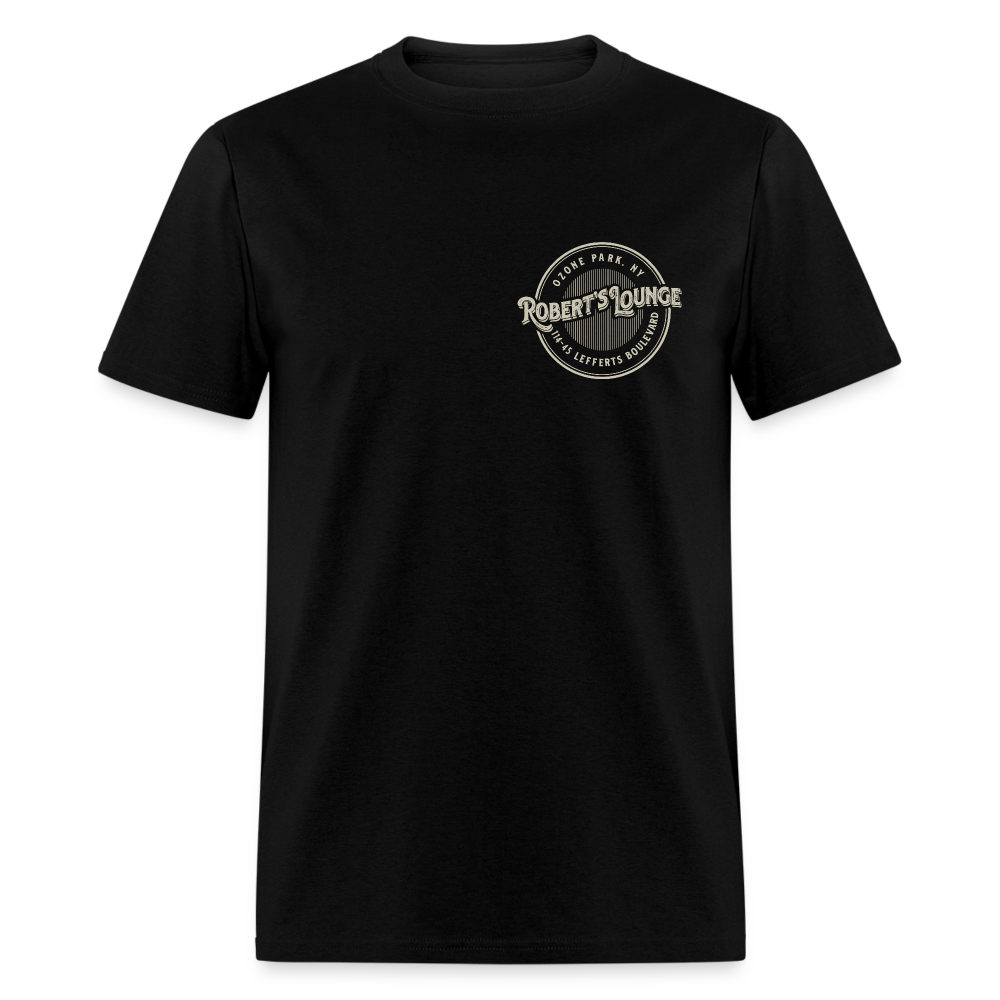 Robert's Lounge T-Shirt (small design) - black