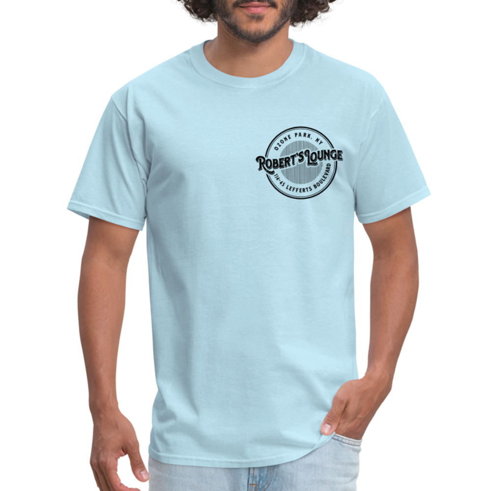 Robert's Lounge T-Shirt (light color, small design) - powder blue