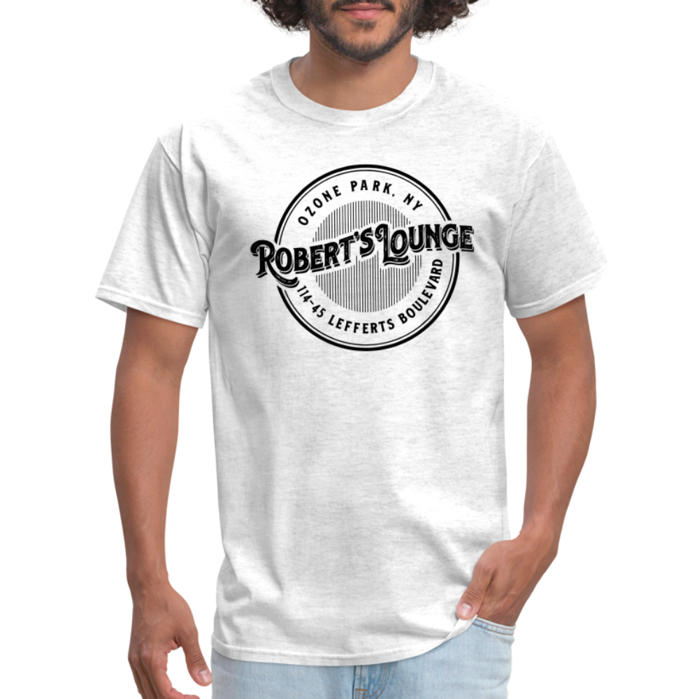 Robert's Lounge T-Shirt (light color, large design) - light heather gray