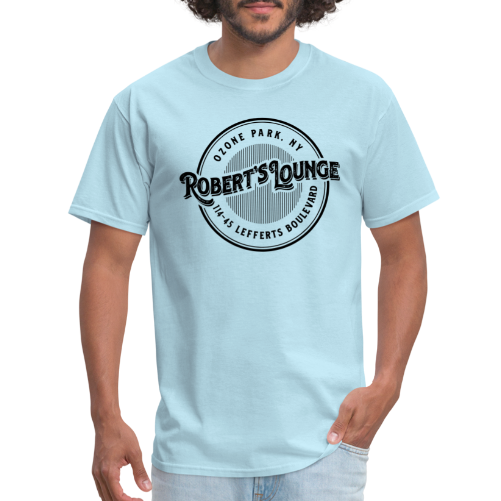 Robert's Lounge T-Shirt (light color, large design) - powder blue