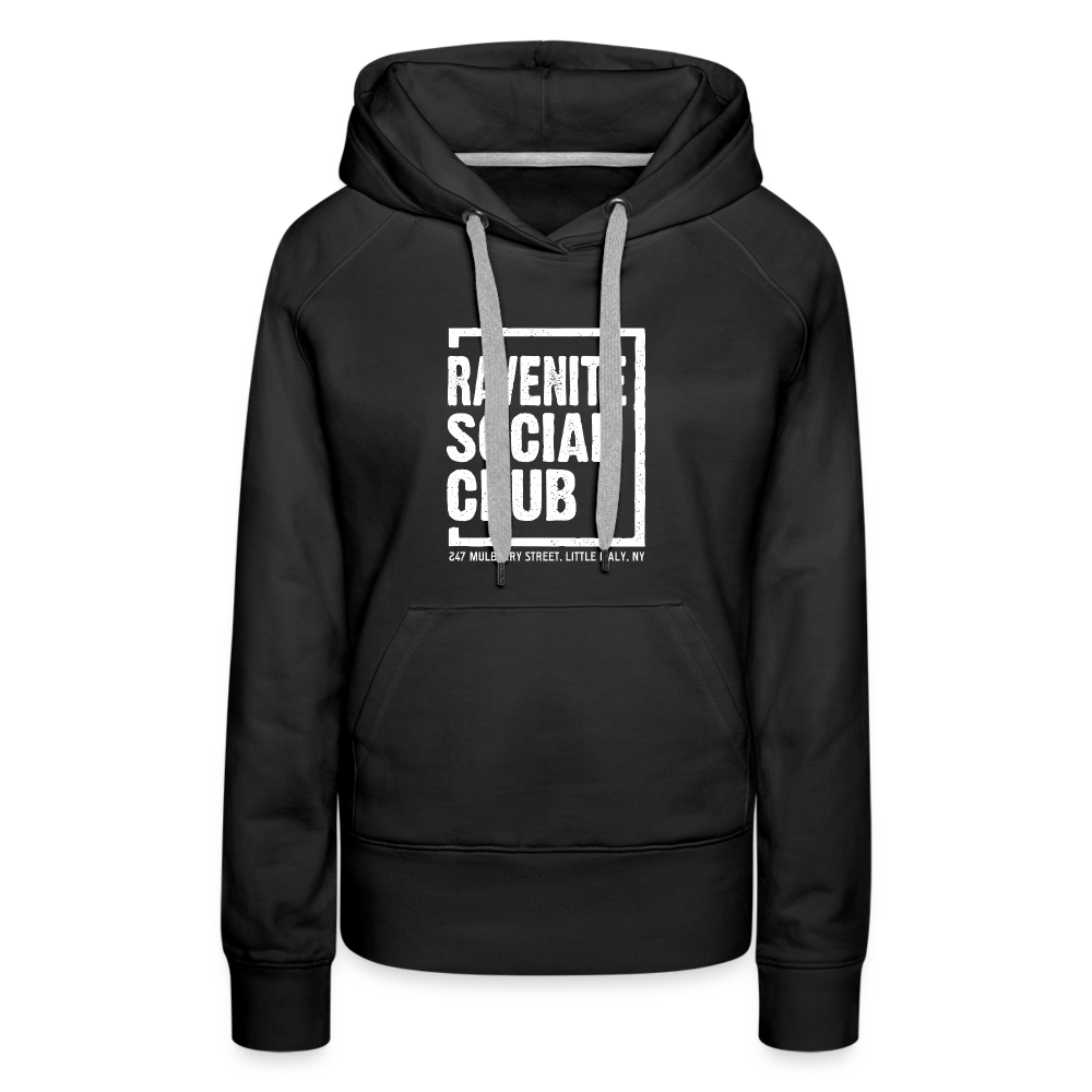 Ravenite Social Club Hoodie (Womens) - black