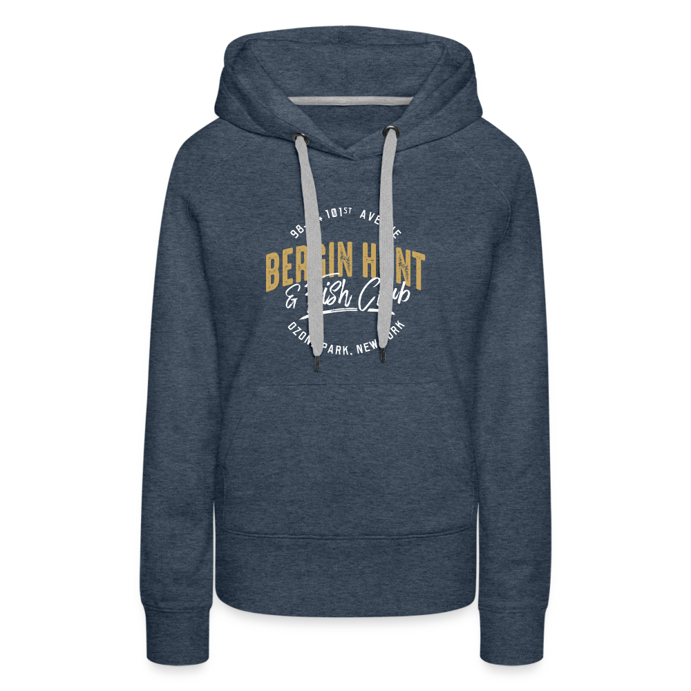 Bergin Hunt & Fish Club Hoodie (Womens) - heather denim