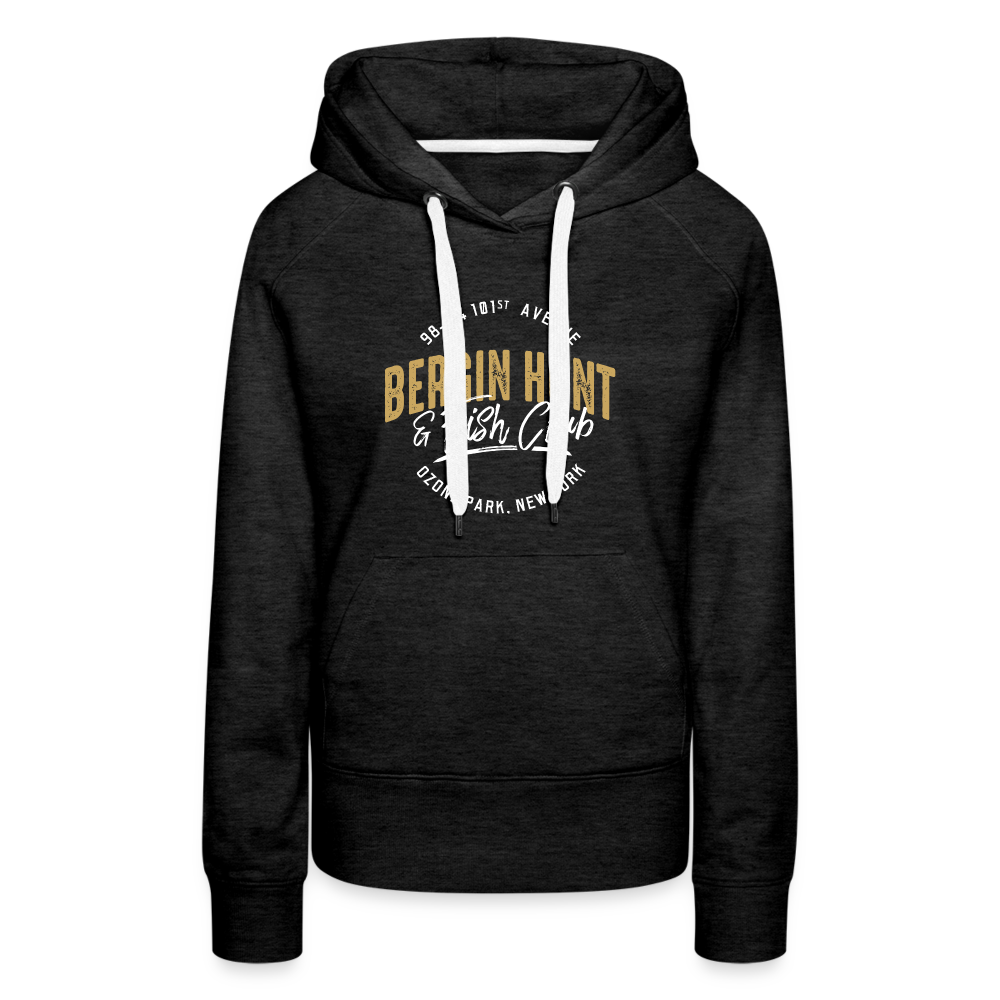 Bergin Hunt & Fish Club Hoodie (Womens) - charcoal grey