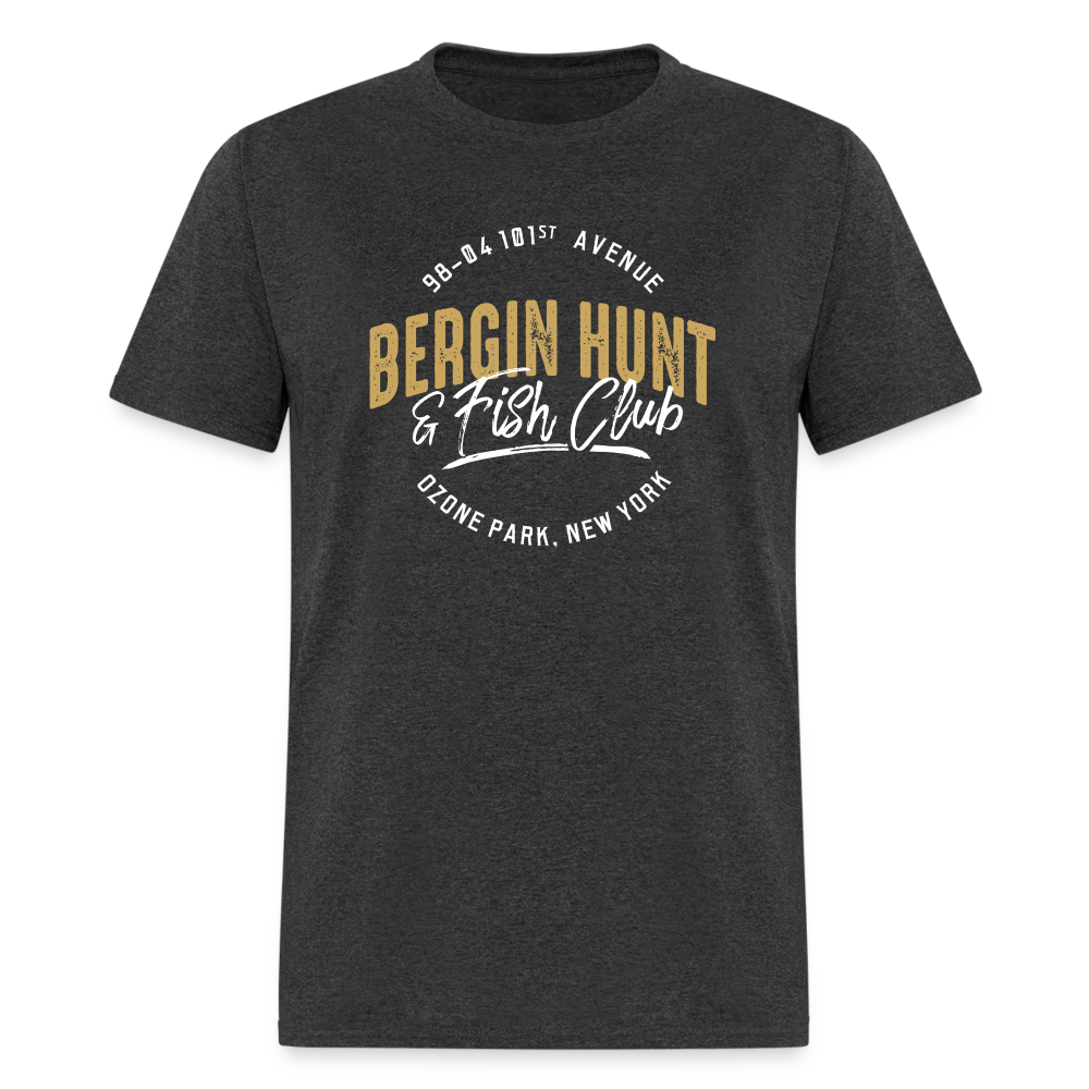 Bergin Hunt & Fish Club T-Shirt (large design) - heather black