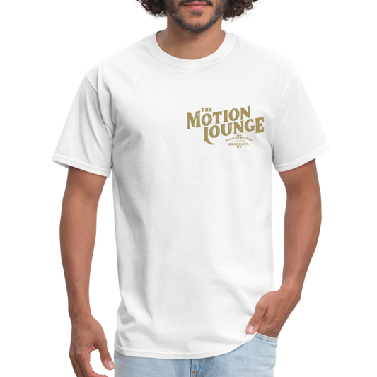 Motion Lounge T-Shirt (light color, small design) - white